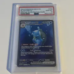 Pokemon Card Blastoise EX 200/165 Scarlet & Violet 151 ENG PSA 10 - Image 1