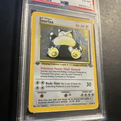Snorlax 11/64 Jungle 1st Edition Pokemon Card Holo Rare PSA 6 EX MT - Image 3