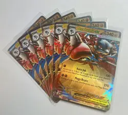 3x Mega Lucario EX 077/132 Full Art NM/M Mega Evolution Pokemon Card - Image 1