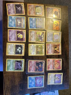 Fossil 1999 Dark Charizard Bundle Holo Pokemon Cards LP - Image 1