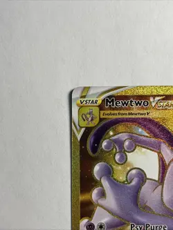 PSA 10 HIGH POTENTIAL Pokemon Go TCG Mewtwo v Star Gold Card 086/078 Secret Rare - Image 2