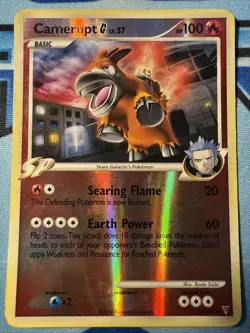 Camerupt G - 19/147 Supreme Victors Reverse Holo Rare Pokemon Card 2009 - Image 1