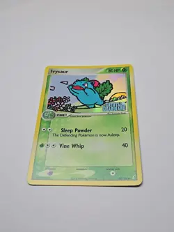 Pokemon Ivysaur Reverse Holo Stamped Card 34/100 EX Crystal Guardians LP - Image 1