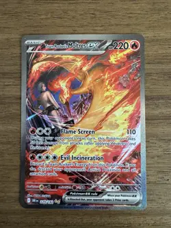 Pokemon Moltres EX Team Rockets Card 229/182 Sir Destined Rivals Near Mint - Image 1