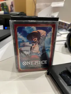 One Piece Card Game Official Sleeves - Shanks (10-Pack) - Bandai Card Sleeves - Image 1