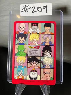 1992 Bandai Dragon Ball Visual Adventure Card #209 Super Saiyan Goku DBZ - Image 4