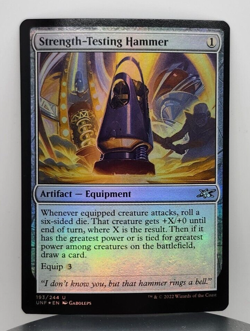 Foil - Strength-Testing Hammer - Unfinity (UNF) - MTG - Image 1