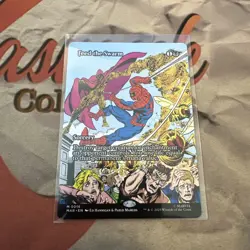 MTG Feed the Swarm 0016 Borderless MTG Spider-Man Non-Foil NM/M - Image 1