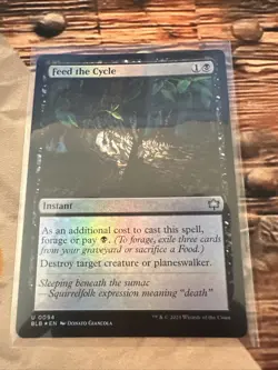 x1 Feed the Cycle (Foil) Bloomburrow MTG (BLB) ~ U - Image 1