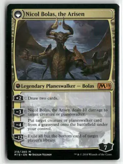 Magic The Gathering core 19- Nicol Bolas, the Ravager - Mythic #218/280 - Image 2