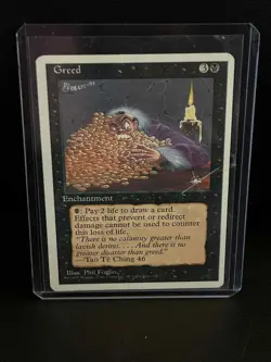 Greed 4th Edition Magic: The Gathering Moderately Played, English - Image 1