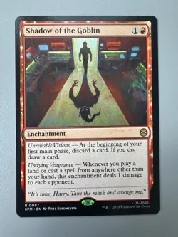 Shadow of the Goblin #0087 Marvel's Spider-Man Magic The Gathering MTG - Image 1