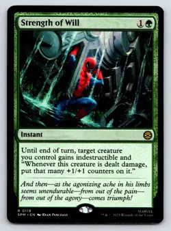 Strength of Will MTG Magic the Gathering R Marvel's Spider-Man 118 NM - Image 1