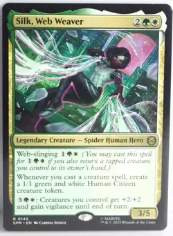 Silk, Web Weaver [New, Near Mint] Rare {Spider-man MTG} - Image 1