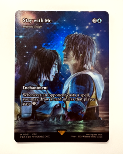 MTG Magic Final Fantasy Stay with Me - Rhystic Study SHOWCASE FOIL M/NM - Image 1