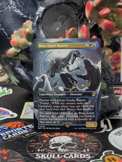 ☠☠ Blue, Loyal Raptor (Borderless) Universes Beyond: Jurassic #8 Reg - Image 1