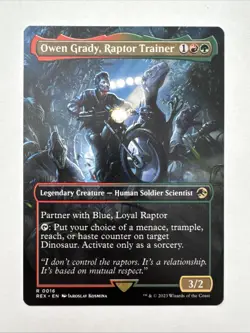 Owen Grady, Raptor Trainer (Borderless) Universes Beyond: Jurassic Pikachu World - Image 1