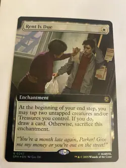 Rent Is Due (Extended Art) Foil - 0247 - Marvel's Spider-Man MTG - Image 1