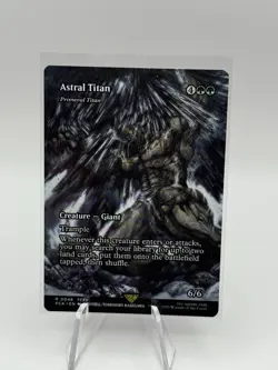 MTG x Final Fantasy Full Art Showcase #0048 Astral Titan - Image 1