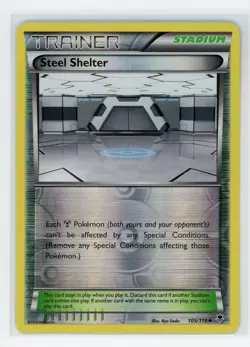 Pokemon TCG - Steel Shelter 105/119 - Phantom Forces - Reverse Holo - Image 1