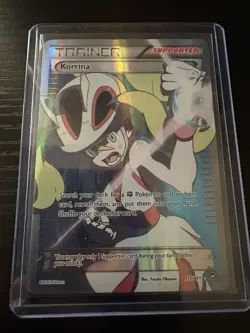 Pokemon TCG XY Furious Fists Korrina 111/111 Full Art Ultra Rare Holo. - Image 1