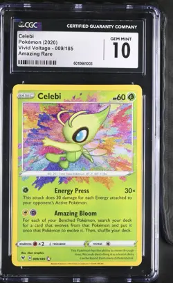 Pokemon Celebi #009/185 Vivid Voltage Amazing Rare English CGC 10 - Image 1