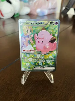 Pokemon TCG Lillie's Clefairy EX 184/159 Sv09: Journey Together SIR pack fresh - Image 1