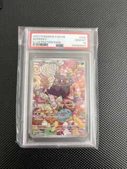 PSA 10 MORPEKO 206/182 ILLUSTRATION RARE PARADOX RIFT POKEMON 🌑 - Image 1