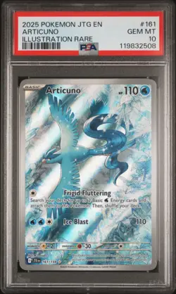 PSA 10 Gem Mint Articuno 161/159 Sv09 Journey Together Illustration Rare Pokemon - Image 1