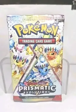 (1) Pokemon Scarlet and Violet Prismatic Evolutions Factory Sealed Booster Pack - Image 1