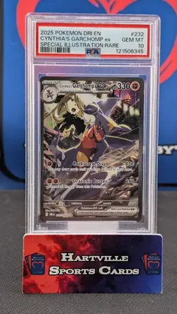 Pokemon 2025 Cynthia's Garchomp ex 232/182 SIR Destined Rivals GEM MINT PSA 10 - Image 1