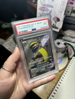 2017 Pokemon Sun & Moon Gumshoos GX Full Art #145/149 - PSA 9 Mint - Image 1