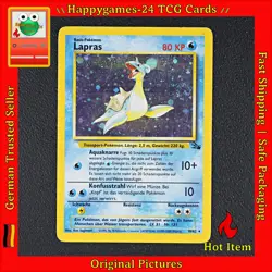 Lapras - Pokemon Karte TCG WOTC 10/62 Rare Holo Fossil /U84 - Image 1