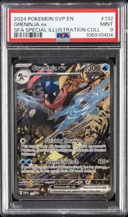 2024 POKEMON SVP EN-SV BLACK STAR PROMO #132 GRENINJA EX PSA 9 - Image 1