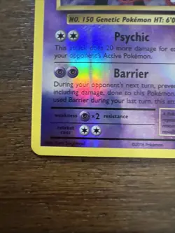 Pokemon TCG Mewtwo 51/108 Reverse Holo Rare Evolutions XY Near Mint - Image 4