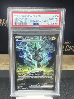 Pokemon TCG Black Bolt Zekrom ex 166/086 Special Illustration Rare PSA 10 - Image 1