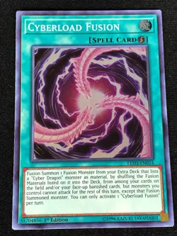 YUGIOH CYBERLOAD FUSION LED3-EN014 1ST SUPER (NM) - Image 1
