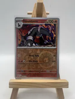Houndoom 034/198 Reverse Holo Card : Scarlet & Violet Pokemon TCG NM/M - Image 1