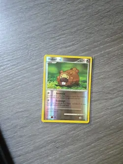 Pokemon TCG Bidoof Reverse Holo Diamond and Pearl 70/130 Card - Image 1