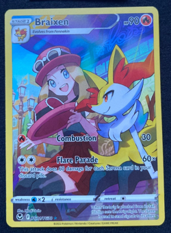 Braixen TG01/TG30 SILVER TEMPEST Pokemon Card NM - Image 1
