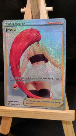 Pokemon Jessie Trainer Story Anime Waifu Foil Card - Image 1