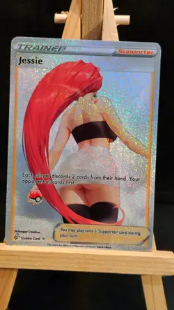 Pokemon Jessie Trainer Story Anime Waifu Foil Card - Image 3
