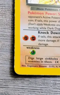 Pokemon Dark Dugtrio Team Rocket Holo Card 6/82 Rare - Image 4