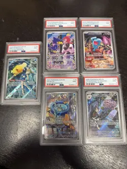 PSA Pokemon Card Lot Of 5 Graded Cards - English - PSA 9 Grade - Image 1