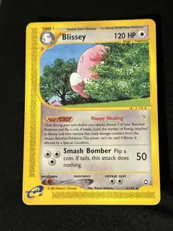 Blissey 006/147 Aquapolis Rare Pokemon Card! Excellent Condition! - Image 2