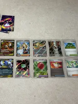 Pokemon Mega Evolution Card Lot with Tin - Holo Rare and EX Cards Collection - Image 3