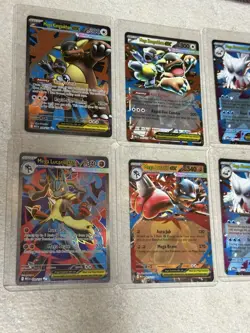 Pokemon Mega Evolution Card Lot with Tin - Holo Rare and EX Cards Collection - Image 4