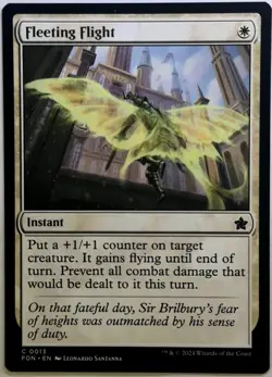 Playset (4x) Fleeting Flight -MTG- Foundations - Image 1