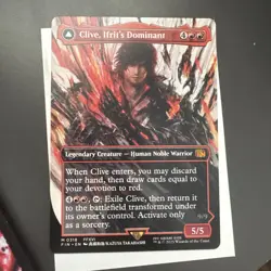 MTG - Clive, Ifrit's Dominant (Borderless) - Final Fantasy - Image 1