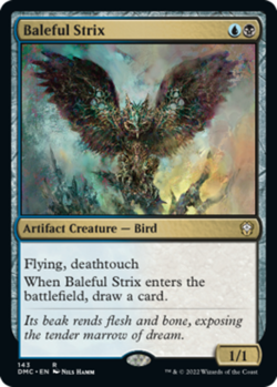 1x Baleful Strix NM-Mint, English Commander: Dominaria United MTG Magic - Image 1